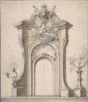Design for Festival Architecture for an Entry into Paris for the King of Sweden, Frederick I of Hesse