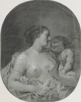 Venus, Holding a Sparrow, with Cupid