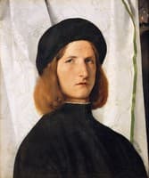 A Man with Curtain