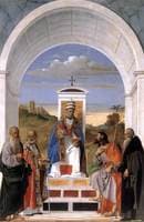 Saint Peter Enthroned with Four Saints