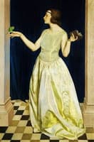 Lady with Parrot