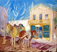 Village Street Scene