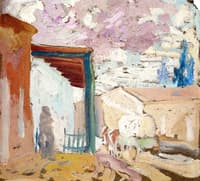 Street Scene with Wagon