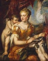 Venus Blindfolding Cupid