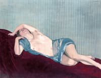 Nude with Green Scarf