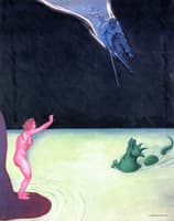 Standing Andromeda and Perseus