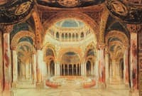Set Design of Wagner's Persifal (Act I) Bayreuth premiere