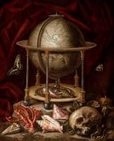 Vanitas Still Life with Terrestrial Globe