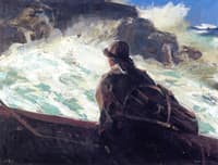 Lobsterman in Heavy Seas