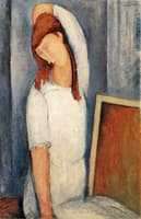 Portrait of Jeanne Hebuterne, Left Arm Behind Her Head