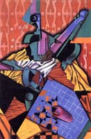Violin and Checkerboard