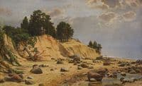 Sandy Cliffs by the Seashore