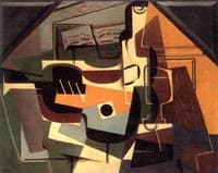Guitar, Glass and Water Bottle
