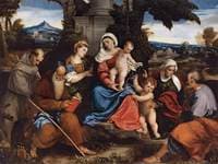The Holy Family with Saints