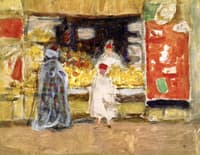 Bazaar, Study for Fruit Market, North Africa (Tunis)