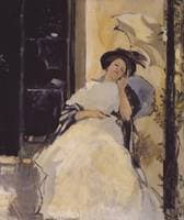 Woman on a Balcony