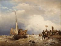 Return of the Fisherboats in Stormy Sea