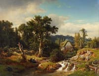 Landscape with Watermill