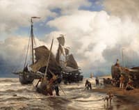 Docking Sailboats at the Beach