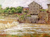 Mill and Waterfall