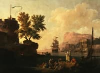 Mediterranean Harbor Scene