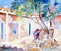 In Courtyard