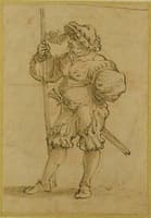 A Soldier standing.