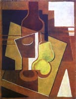 Bottle and Pears