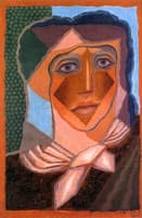 Woman with Handkerchief around Neck