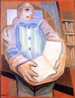 Pierrot with a Book