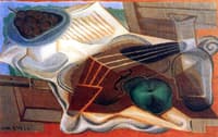 Violin and Fruit Dish