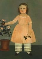 Young Girl with Flowers