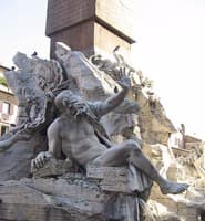 Fontana dei Quattro Fiumi (Fountain of the Four Rivers): Rio del Plata