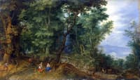 Rest on the Flight into Egypt : Forest Landscape