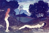 Two Nudes in a Landscape