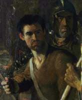 The Standard Bearer and Helmeted Warrior