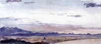 Valley Scene, Sunset, Canigou