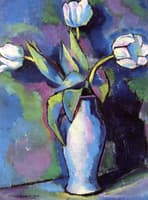 Three White Tulips