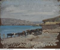 The Sea of Galilee, looking towards Semakh from Tiberias Road
