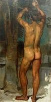 The Orange Picker (Study for the Fresco in the Stazione Zoologica in Naples)