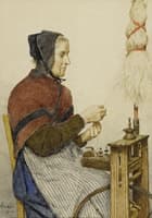 Peasant Woman at the Spinning Wheel
