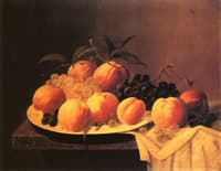 Still Life with Peaches and Grapes