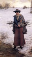 Gathering Firewood in Winter