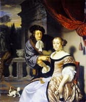 Couple and Small Dog