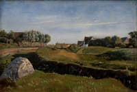 Landscape near Vejby, Seen from the North:  Afternoon Light