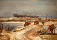 Watering the Cattle on a Winter's Day