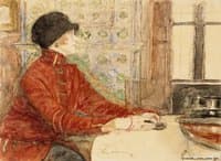 Woman Seated at a Table