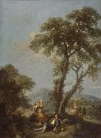 Landscape with a Woman Carrying a Child