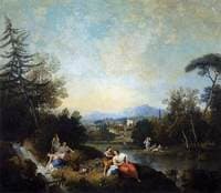 Landscape with Girls by the River