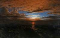 Sunset at Sea after a Storm
